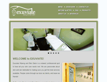 Tablet Screenshot of exuviatesalon.com